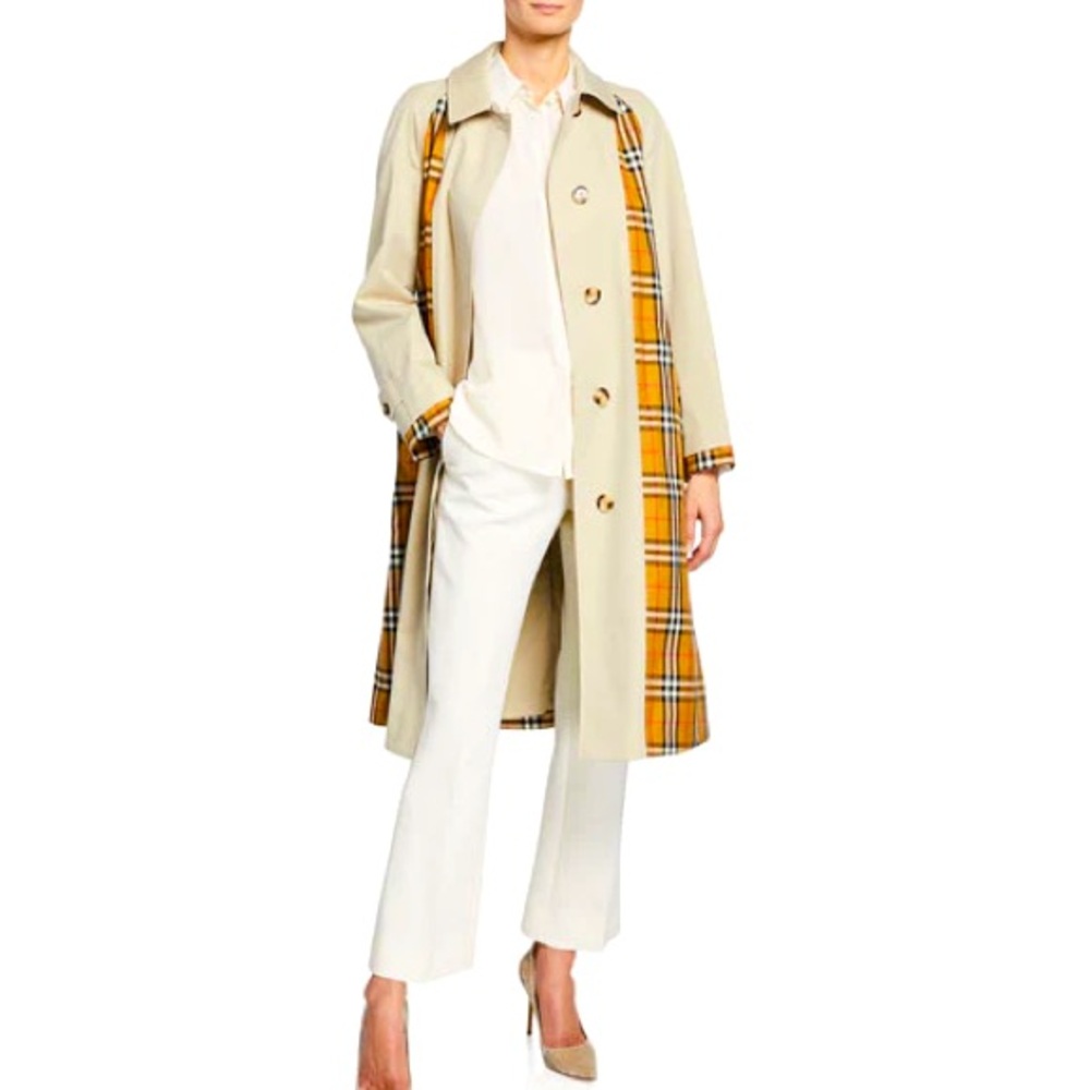 New Authentic Burberry Guiseley Inside Out Cotton Trench coat US6